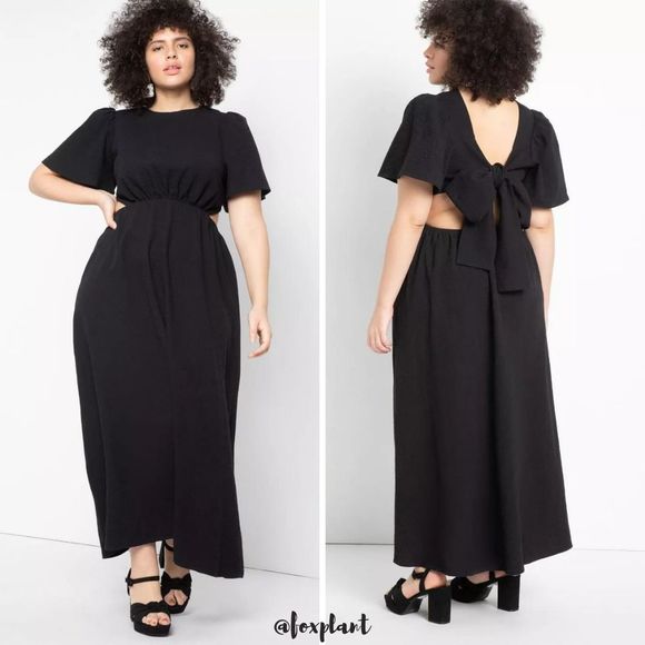 Eloquii Dresses & Skirts - ELOQUII Black Maxi Dress
